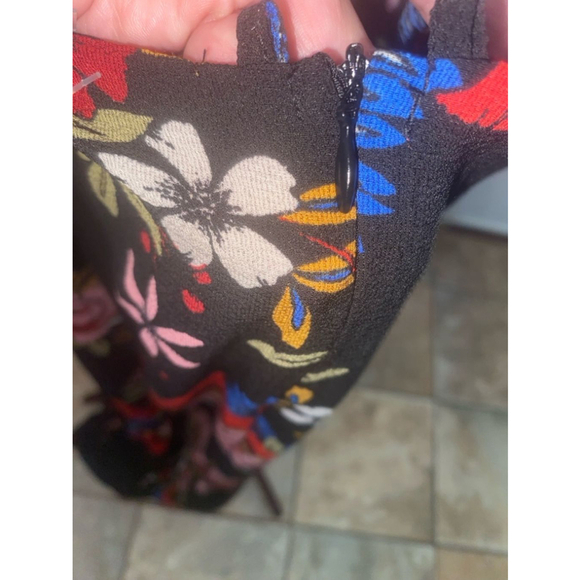 Women's Nasty Gal Floral Maxi Dress Size 12 Black Pink - Picture 5 of 8